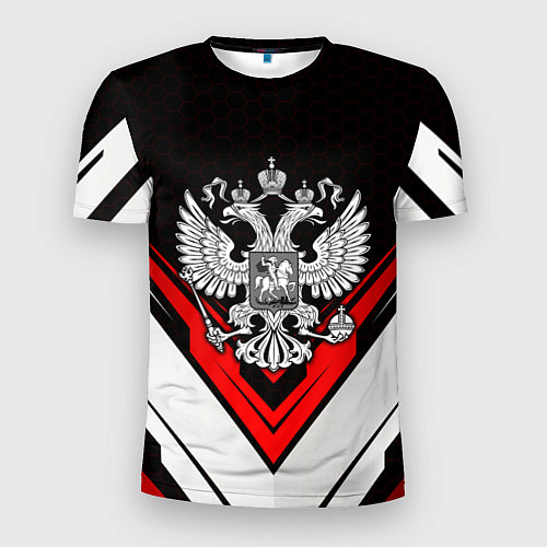Мужская спорт-футболка Герб России - униформа / 3D-принт – фото 1