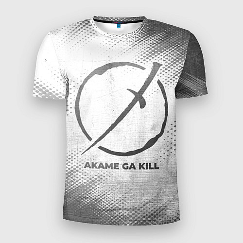 Мужская спорт-футболка Akame ga Kill - white gradient / 3D-принт – фото 1