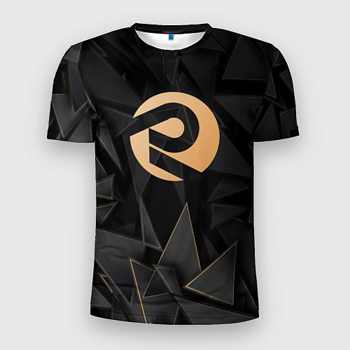 Мужская спорт-футболка ARC Raiders golden poly / 3D-принт – фото 1