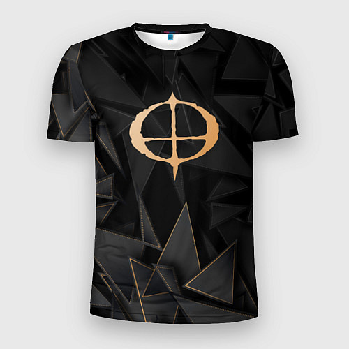 Мужская спорт-футболка Ozzy Osbourne golden poly / 3D-принт – фото 1