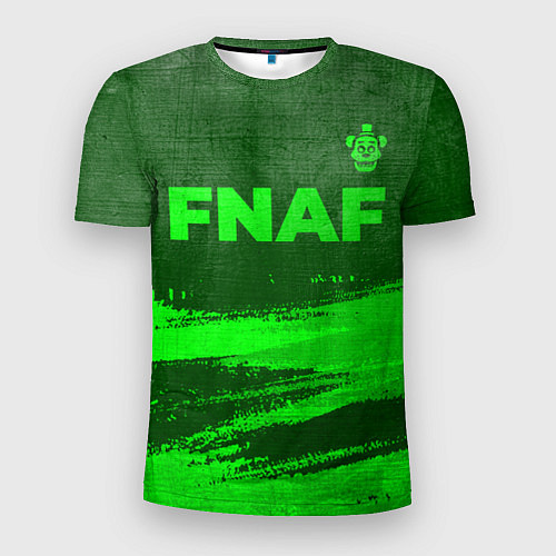 Мужская спорт-футболка FNAF - green gradient посередине / 3D-принт – фото 1