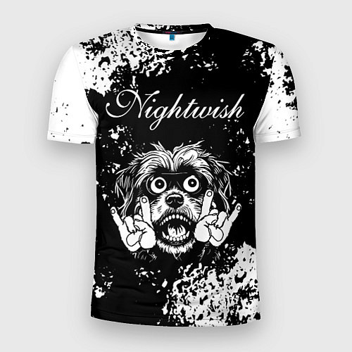 Мужская спорт-футболка Nightwish рок пес / 3D-принт – фото 1