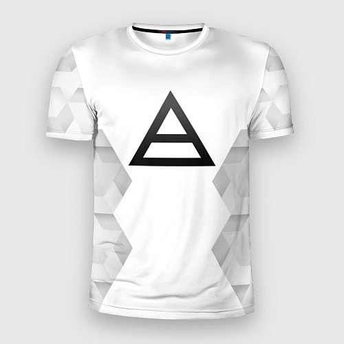 Мужская спорт-футболка Thirty Seconds to Mars white poly / 3D-принт – фото 1