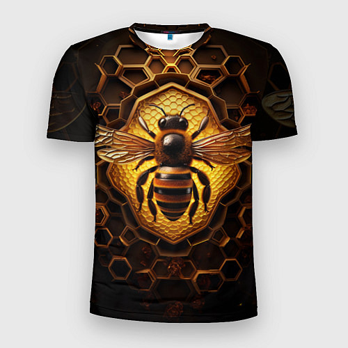 Мужская спорт-футболка Золотая пчела / 3D-принт – фото 1