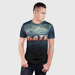 Футболка спортивная мужская Батя - светлая сталь, цвет: 3D-принт — фото 2