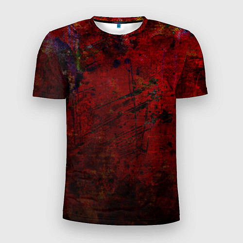 Мужская спорт-футболка Абстракция - dark grunge mood / 3D-принт – фото 1
