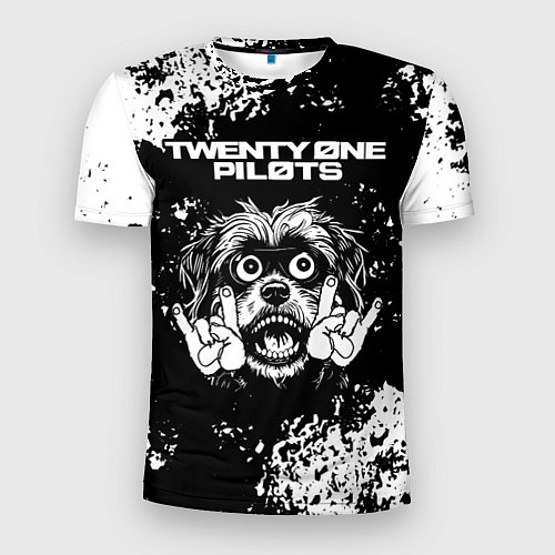 Мужская спорт-футболка Twenty One Pilots рок пес / 3D-принт – фото 1