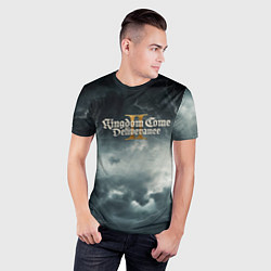 Футболка спортивная мужская Kingdom Come Deliverance 2 мрачный фон, цвет: 3D-принт — фото 2