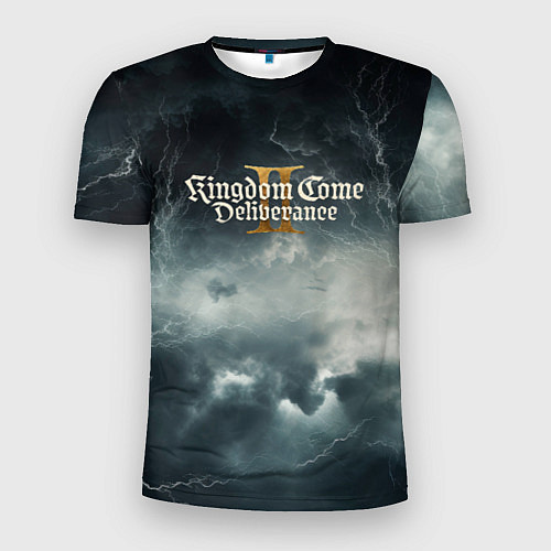 Мужская спорт-футболка Kingdom Come Deliverance 2 мрачный фон / 3D-принт – фото 1
