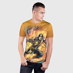 Футболка спортивная мужская Scorpion - Mortal Kombat, цвет: 3D-принт — фото 2