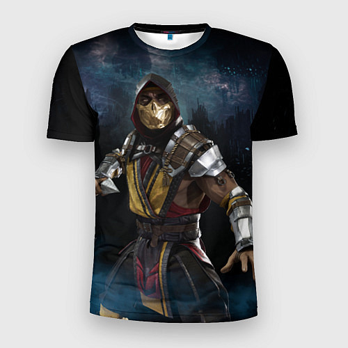 Мужская спорт-футболка Mortal Kombat - Скорпион / 3D-принт – фото 1