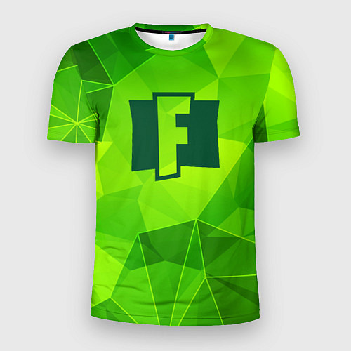 Мужская спорт-футболка Fortnite green poly / 3D-принт – фото 1