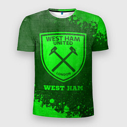 Мужская спорт-футболка West Ham - green gradient