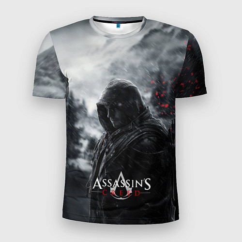 Мужская спорт-футболка Assassins Creed охотник в горах / 3D-принт – фото 1