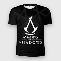 Футболка спортивная мужская Assassins creed shadows - монохромный, цвет: 3D-принт