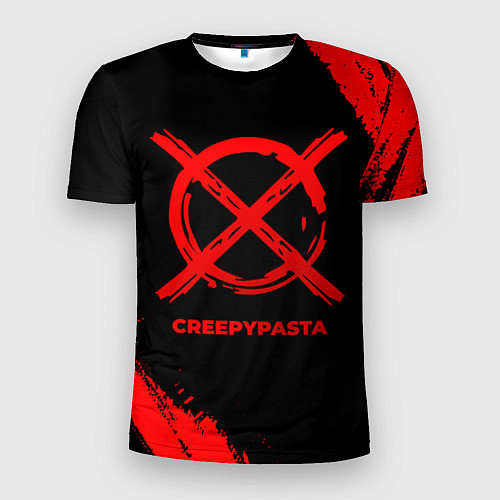 Мужская спорт-футболка CreepyPasta - red gradient / 3D-принт – фото 1