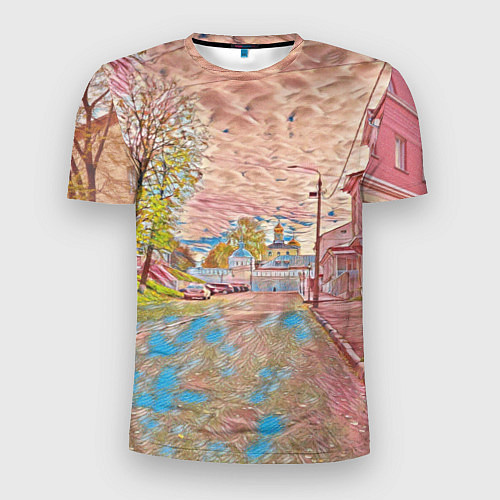 Мужская спорт-футболка Старый город / 3D-принт – фото 1