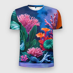 Мужская спорт-футболка Подводные кораллы