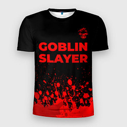 Мужская спорт-футболка Goblin Slayer - red gradient посередине