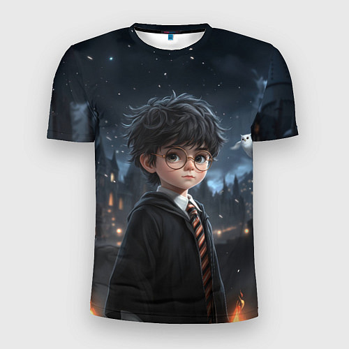 Мужская спорт-футболка Серьезный Гарри Поттер / 3D-принт – фото 1