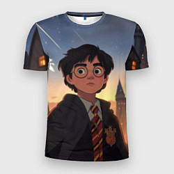 Мужская спорт-футболка Загадочный Гарри Поттер