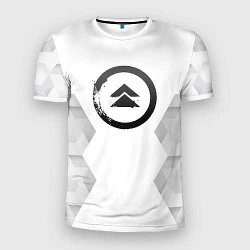 Мужская спорт-футболка Ghost of Tsushima white poly / 3D-принт – фото 1