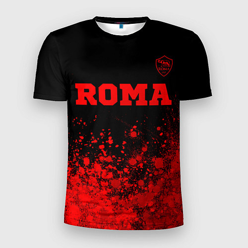 Мужская спорт-футболка Roma - red gradient посередине / 3D-принт – фото 1