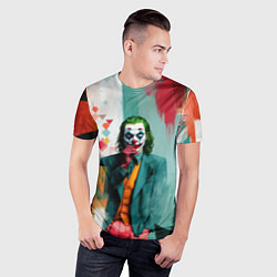 Футболка спортивная мужская Джокер и стены в краске, цвет: 3D-принт — фото 2