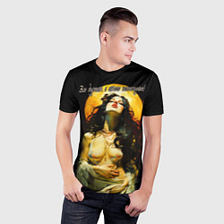 Футболка спортивная мужская Все дуреют с этого полнолуния, цвет: 3D-принт — фото 2