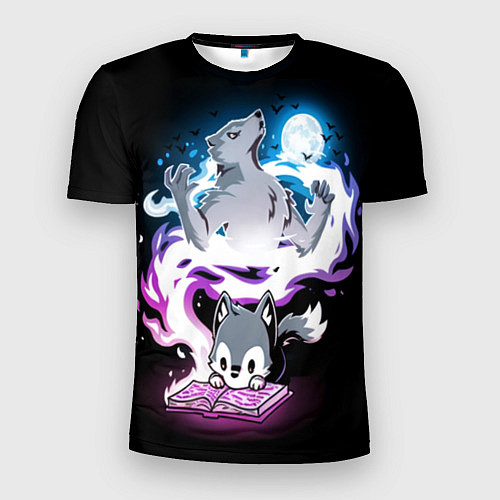 Мужская спорт-футболка Сказка юного волка / 3D-принт – фото 1