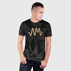 Футболка спортивная мужская Arctic Monkeys golden poly, цвет: 3D-принт — фото 2