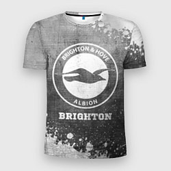 Футболка спортивная мужская Brighton - grey gradient, цвет: 3D-принт