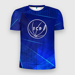 Мужская спорт-футболка Porto blue poly