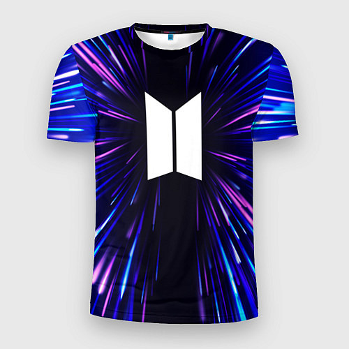Мужская спорт-футболка BTS neon energy / 3D-принт – фото 1