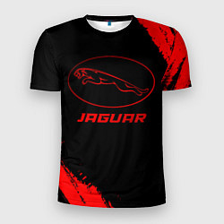 Футболка спортивная мужская Jaguar - red gradient, цвет: 3D-принт