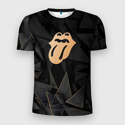 Мужская спорт-футболка Rolling Stones golden poly