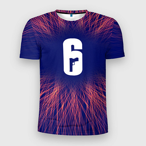 Мужская спорт-футболка Rainbow Six red energy / 3D-принт – фото 1