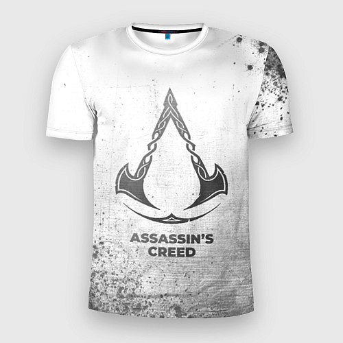 Мужская спорт-футболка Assassins Creed - white gradient / 3D-принт – фото 1