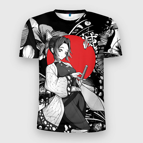 Мужская спорт-футболка Шинобу Кочо бабочка - убийца демонов / 3D-принт – фото 1