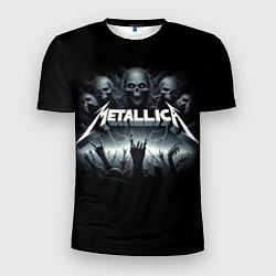 Мужская спорт-футболка Metallica thrash metal - gesture