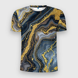 Футболка спортивная мужская Золотые диагонали, цвет: 3D-принт