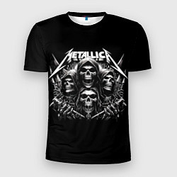 Мужская спорт-футболка Metallica - four skulls