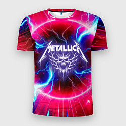 Мужская спорт-футболка Metallica - neon glow