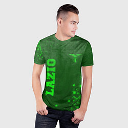 Футболка спортивная мужская Lazio - green gradient вертикально, цвет: 3D-принт — фото 2