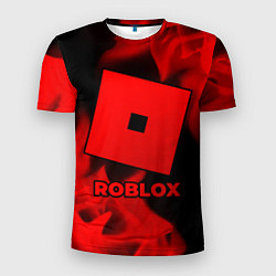 Мужская спорт-футболка Roblox - red gradient