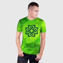 Футболка спортивная мужская Breaking Benjamin green poly, цвет: 3D-принт — фото 2