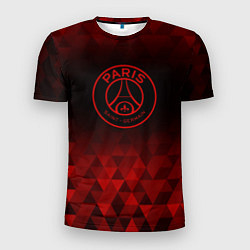 Мужская спорт-футболка PSG red poly