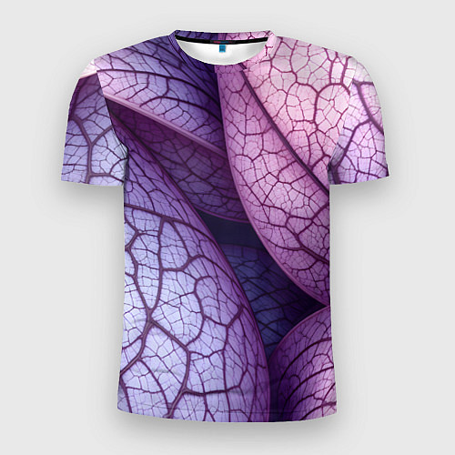 Мужская спорт-футболка Прожилки экзотического растения / 3D-принт – фото 1