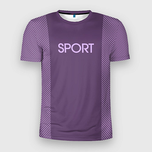 Мужская спорт-футболка Sport фиолетовый / 3D-принт – фото 1