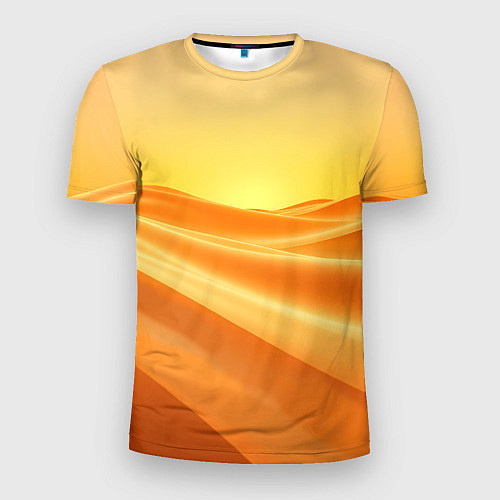 Мужская спорт-футболка Золотые пески / 3D-принт – фото 1